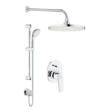 Набор душевой Grohe Bau Flow для скрытого монтажа с верхним и ручным душем